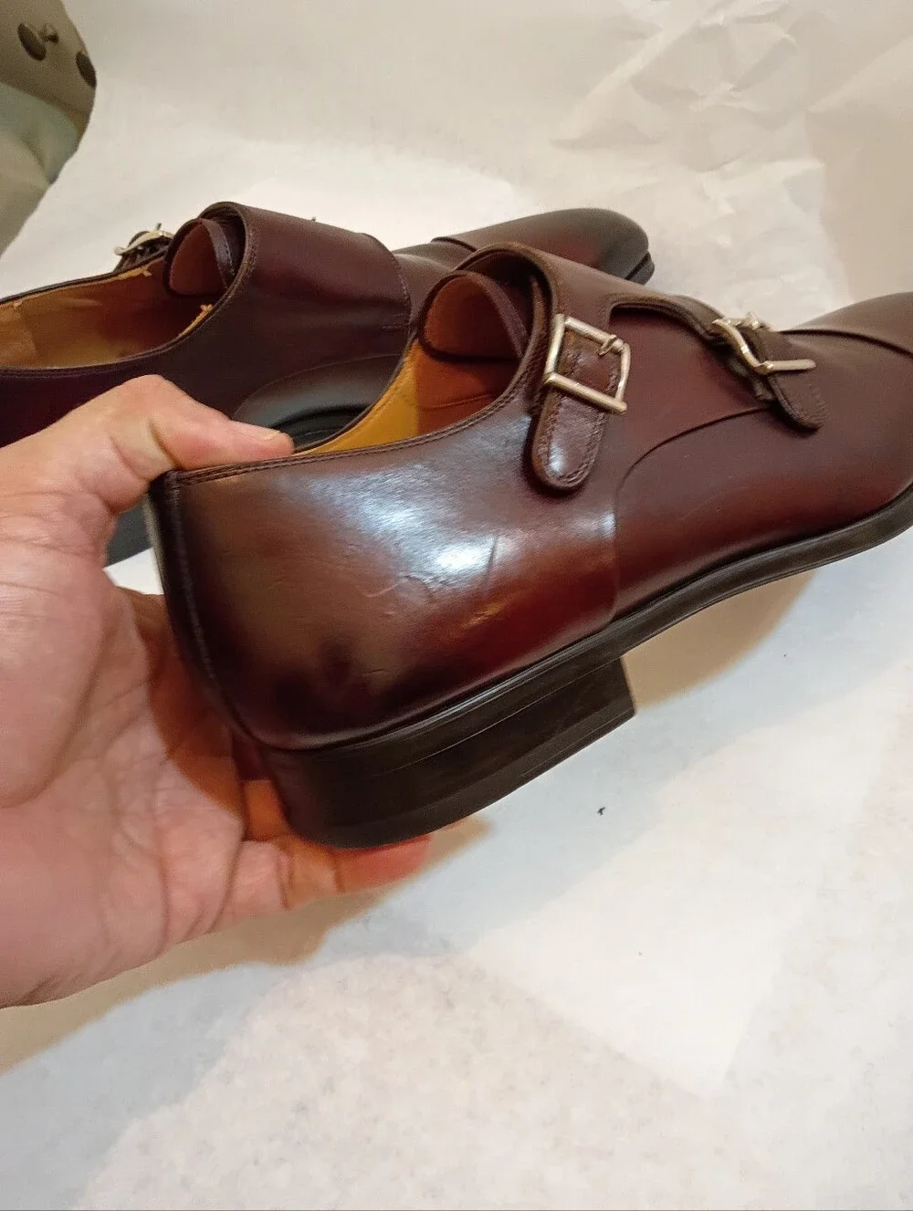 Magnanni Double Monk Strap  Luxury Leather 10M